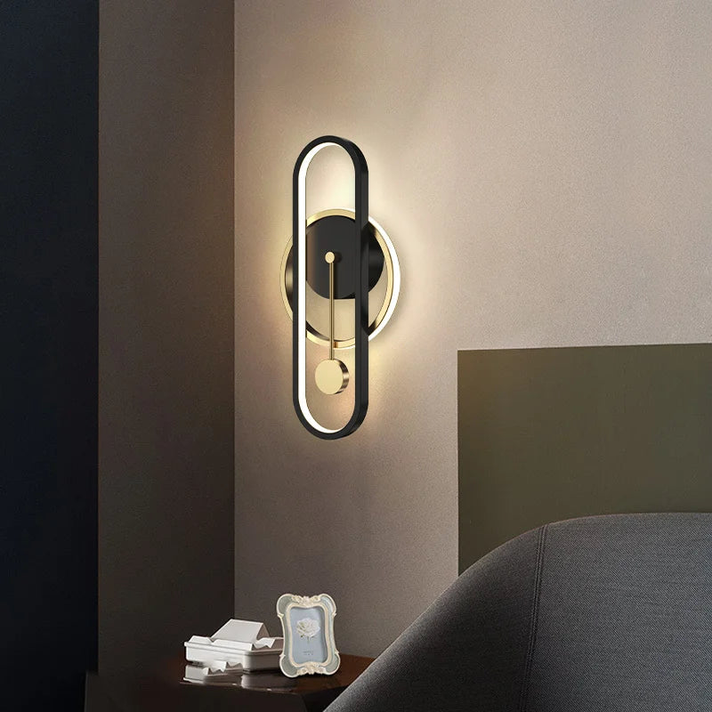 applique murale led ronde moderne décorative pour intérieur - vue 5 sur 10