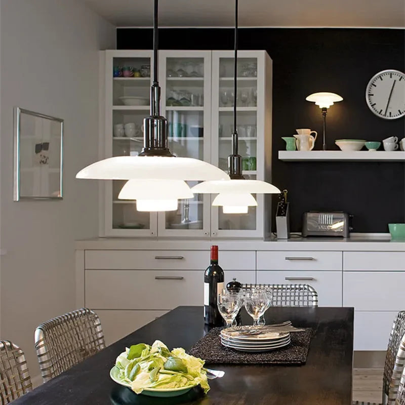 suspension design danoise en verre pour intérieur moderne - vue 6 sur 9