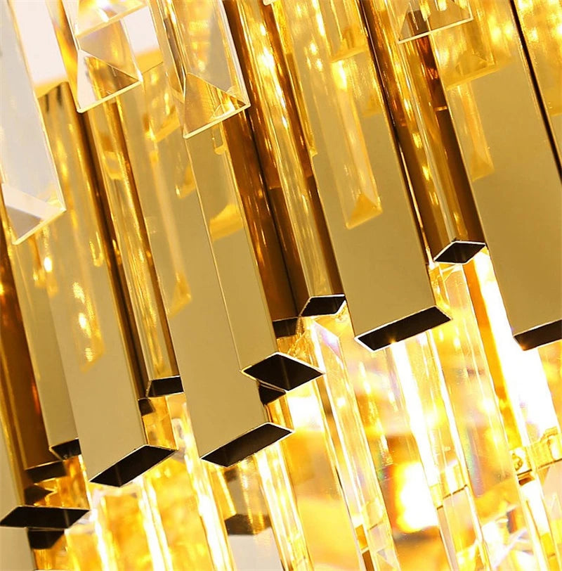 lustre moderne en cristal pour éclairage à la maison - vue 6 sur 6
