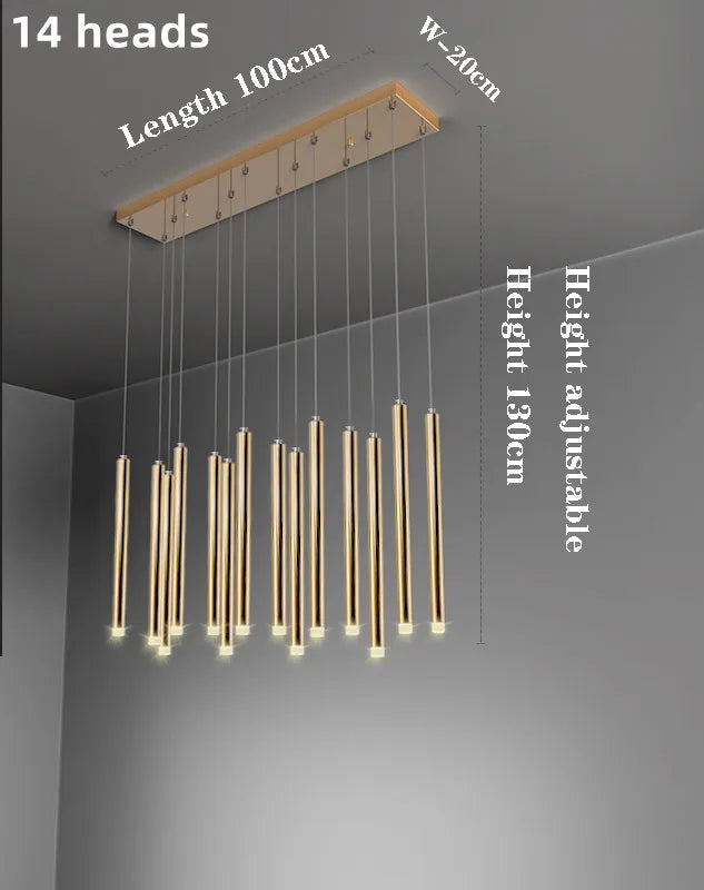 Moderner LED-Kronleuchter luxuriös nordisch minimalistisch dekorativ