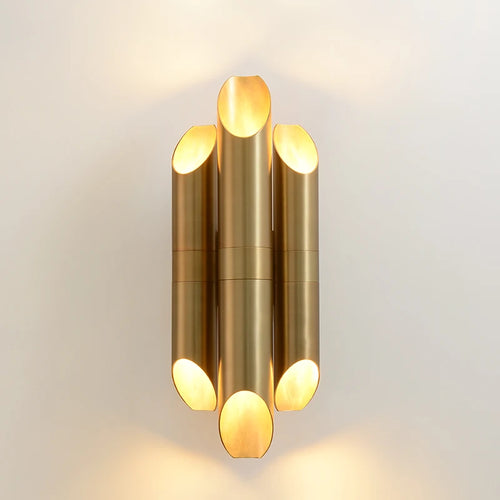 Nordische LED-Wandleuchte aus goldfarbenem Eisen im postmodernen Stil - vue 2 sur 6