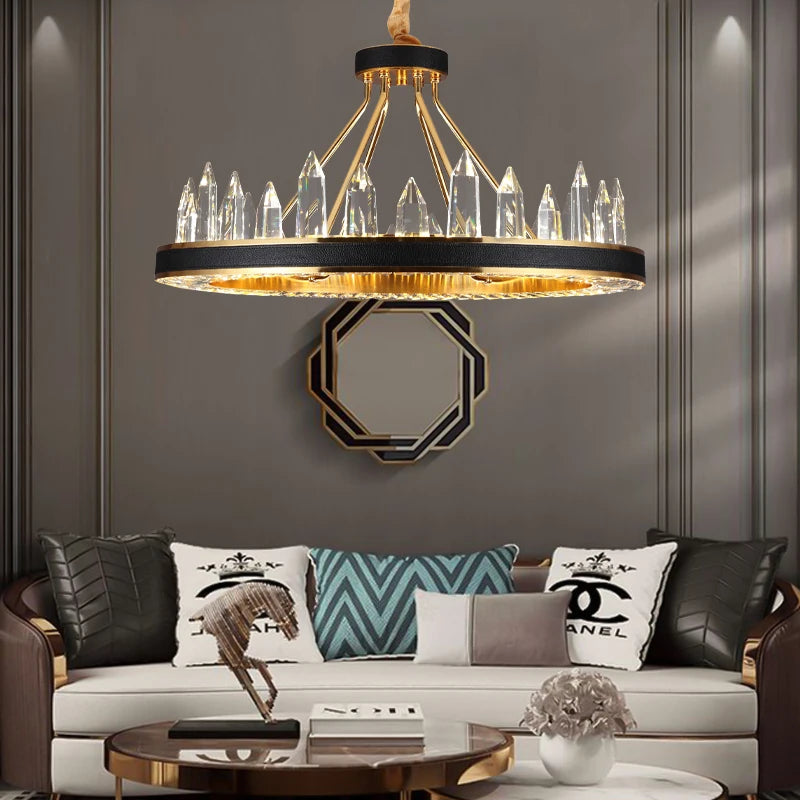 suspension en cristal transparent pour une décoration moderne - vue 4 sur 11