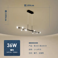 lustre moderne à LED pour décoration intérieure nordique