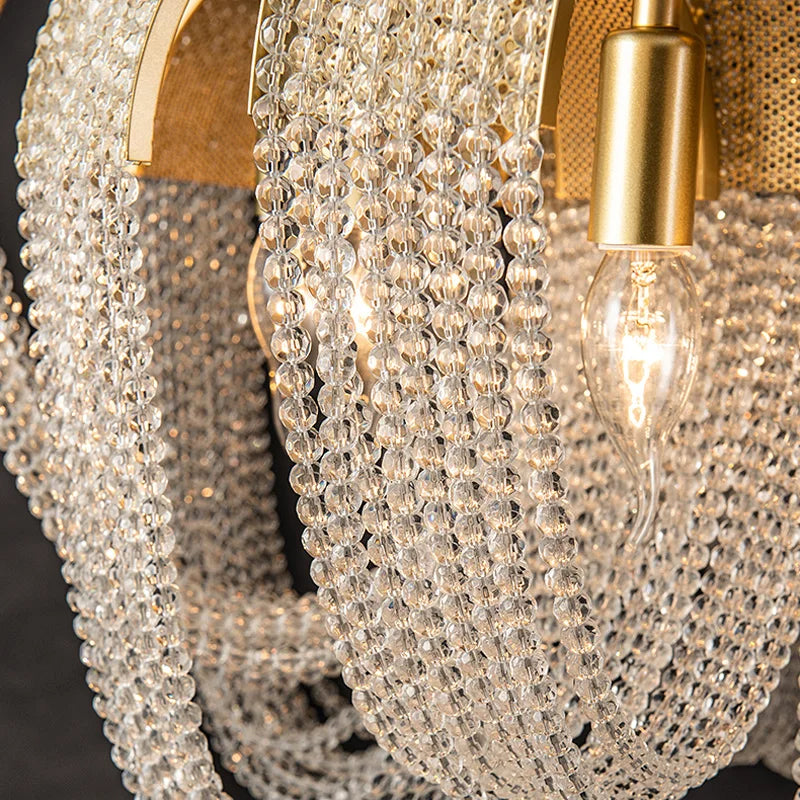 lustre en cristal de luxe modèle original - vue 6 sur 10