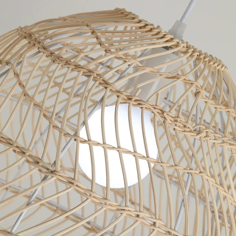 suspension en rotin naturel pour décoration intérieure élégante - vue 6 sur 14
