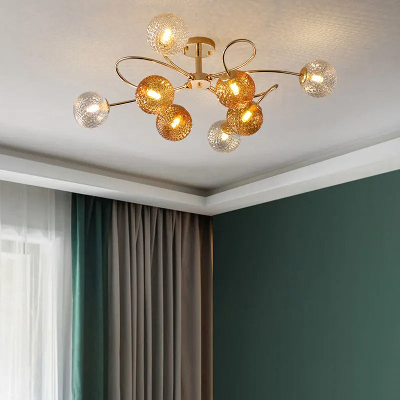 LED-Kronleuchter multicolor Design für modernes und dekoratives Interieur - vue 5 sur 16