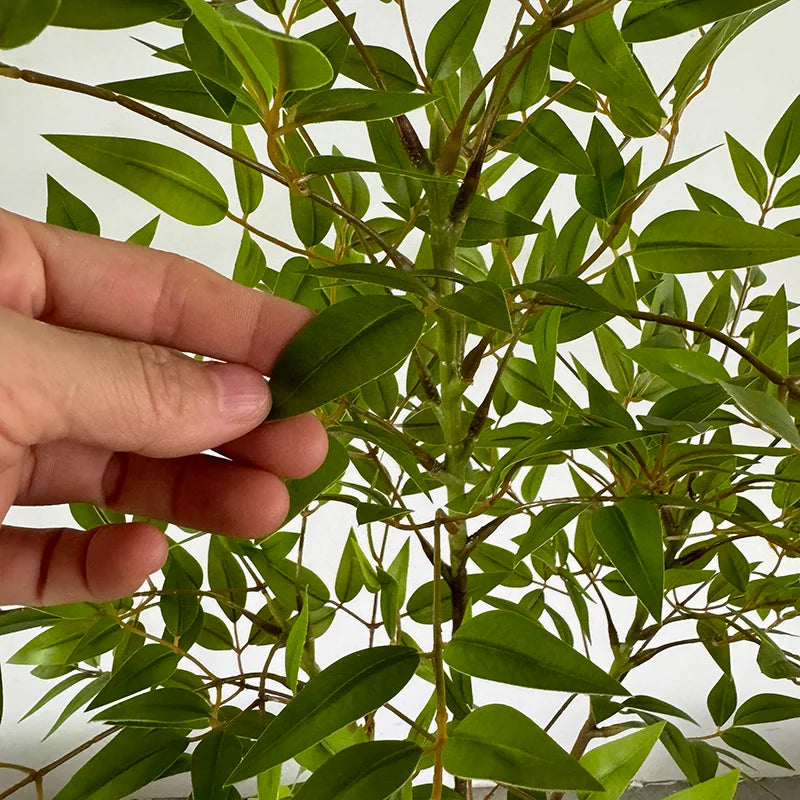 ficus artificiel grande branche pour décoration intérieure et extérieure - vue 4 sur 8