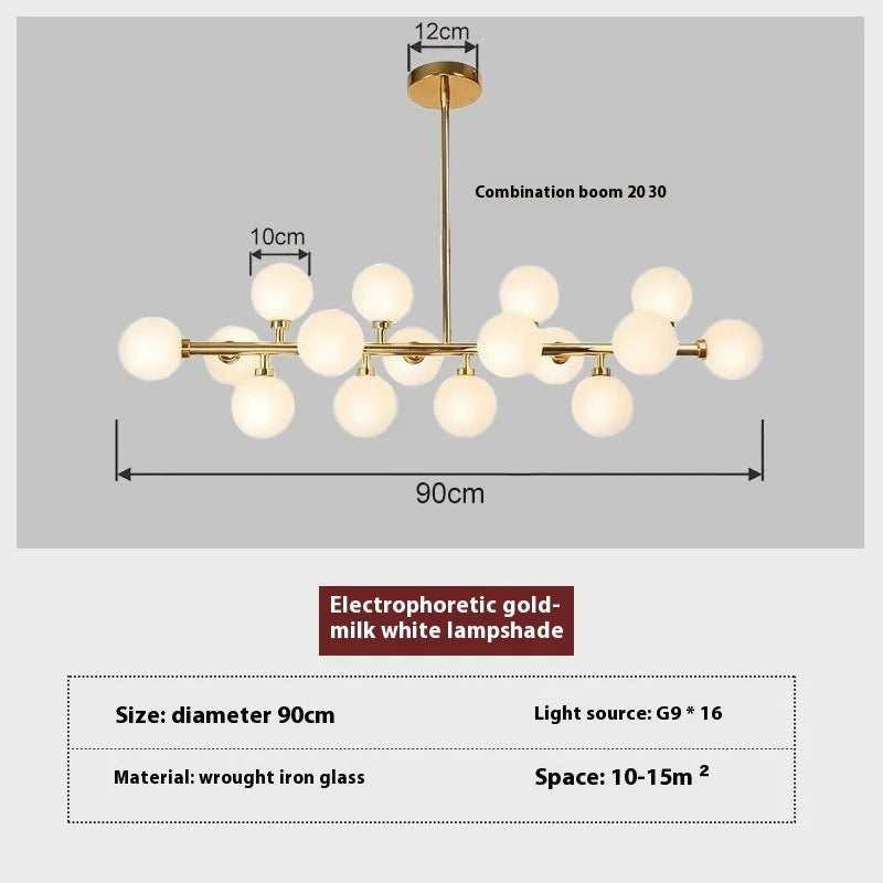 Kreative und minimalistische Pendelleuchte aus satiniertem Glas im nordischen Design