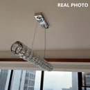lustre moderne led en cristal k9 art décor maison