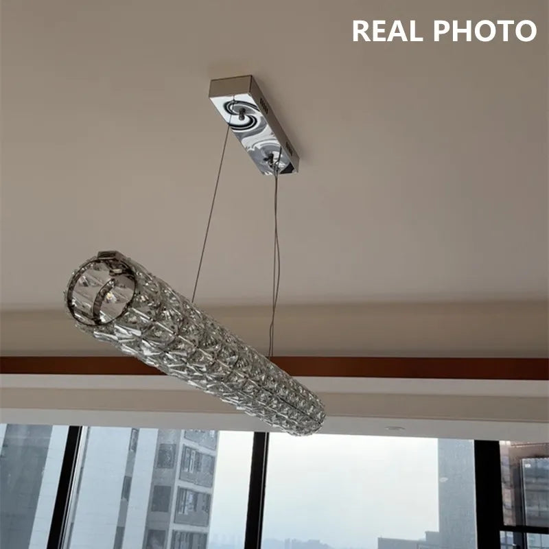lustre moderne led en cristal k9 art décor maison - vue 5 sur 13
