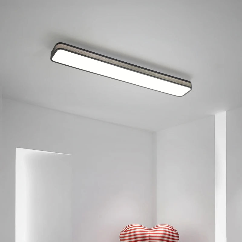 lustre led moderne éclairage intérieur longue bande décor maison - vue 4 sur 21