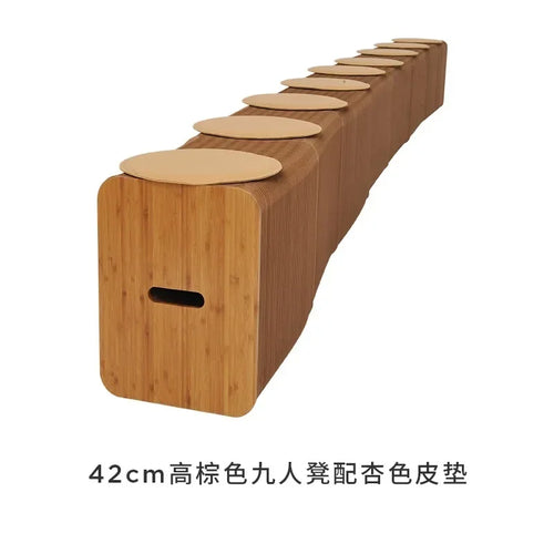 Creative and Environmentally Friendly Folding Retractable Low Stool, Fashionable Bench, Home and Restaurant, Paper Folding Chair