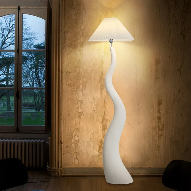 lampadaire courbé style nordique décoration haut de gamme champignon - vue 4 sur 9