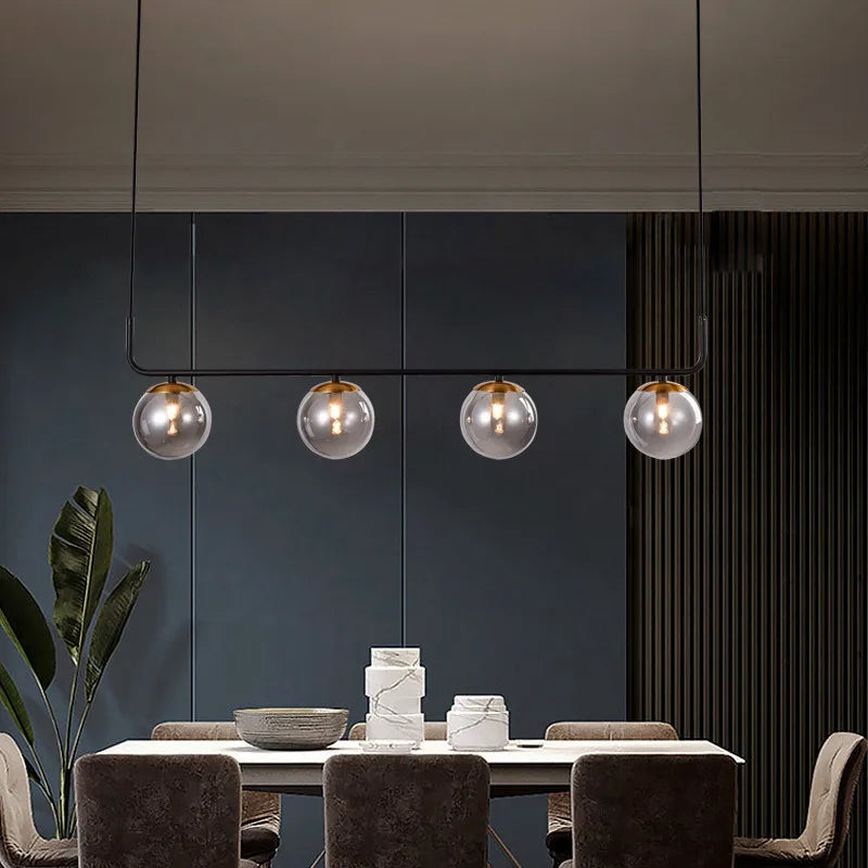 lustre moderne design nordique suspendu pour intérieur élégant - vue 4 sur 7