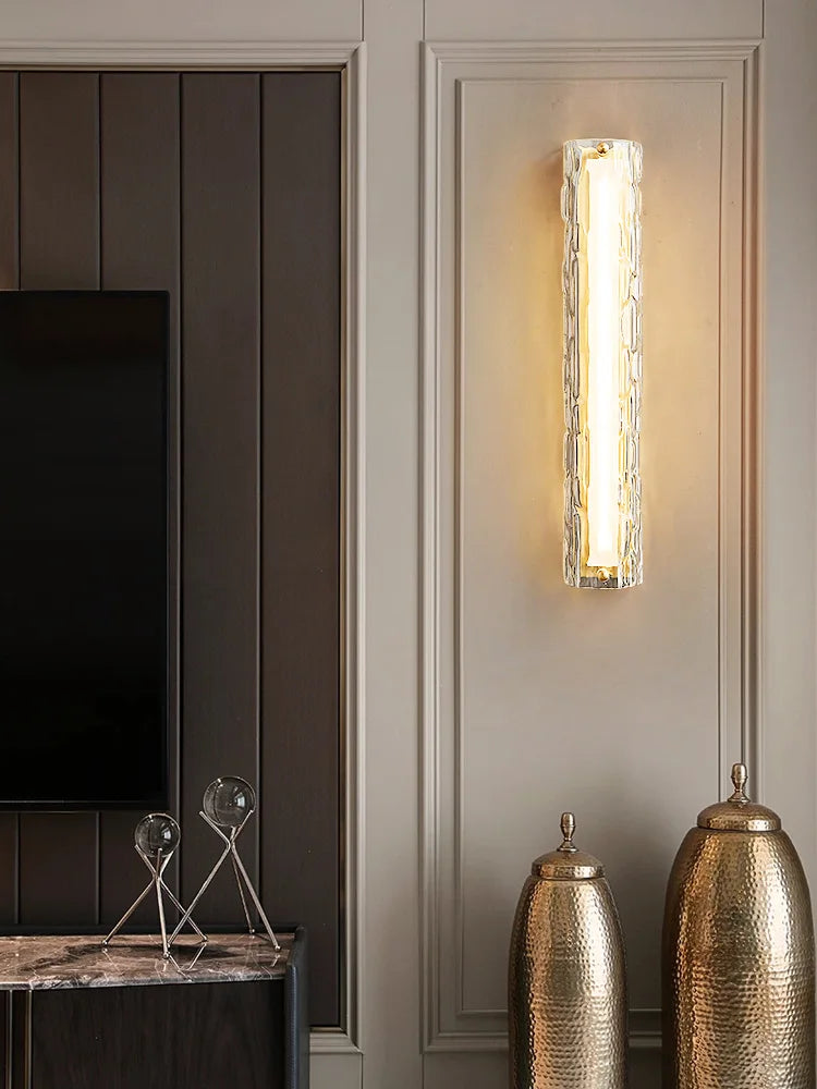 applique murale led en verre pour intérieur moderne - vue 4 sur 8