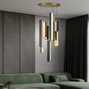 lustre nordique led en acier inoxydable pour restaurant