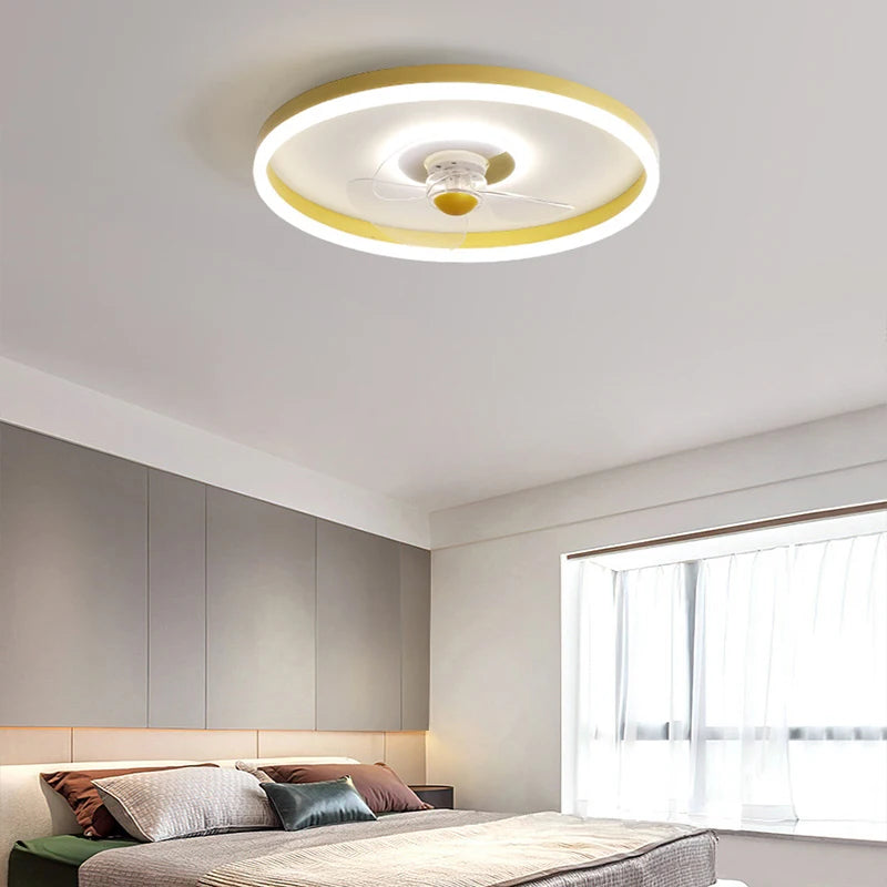 plafonnier led moderne avec ventilateur pour éclairage intérieur - vue 6 sur 11