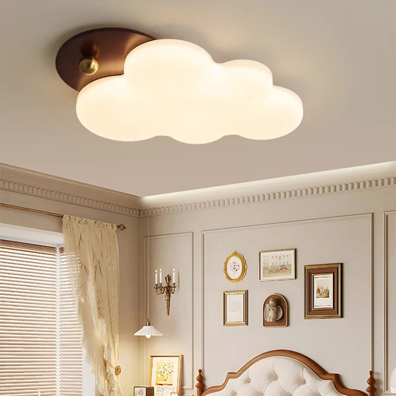 lampe nuage pour chambre enfant style médiéval protection des yeux - vue 5 sur 7