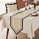 Chemin de table floral vintage style campagne vert