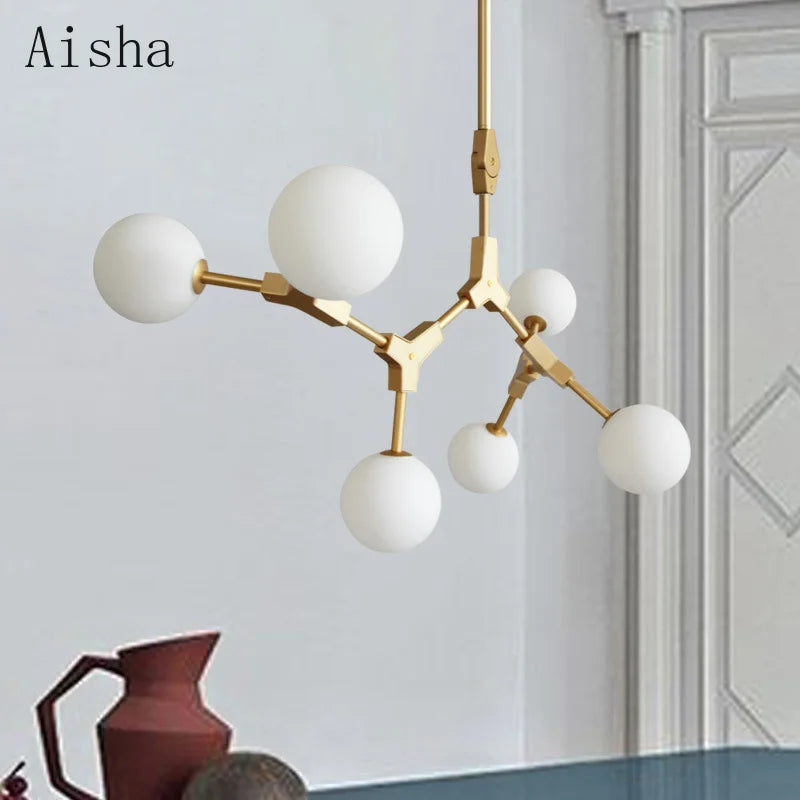 lustre moderne décoratif pour un intérieur nordique élégant - vue 4 sur 16