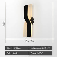 applique murale led moderne pour allée balcon et porche