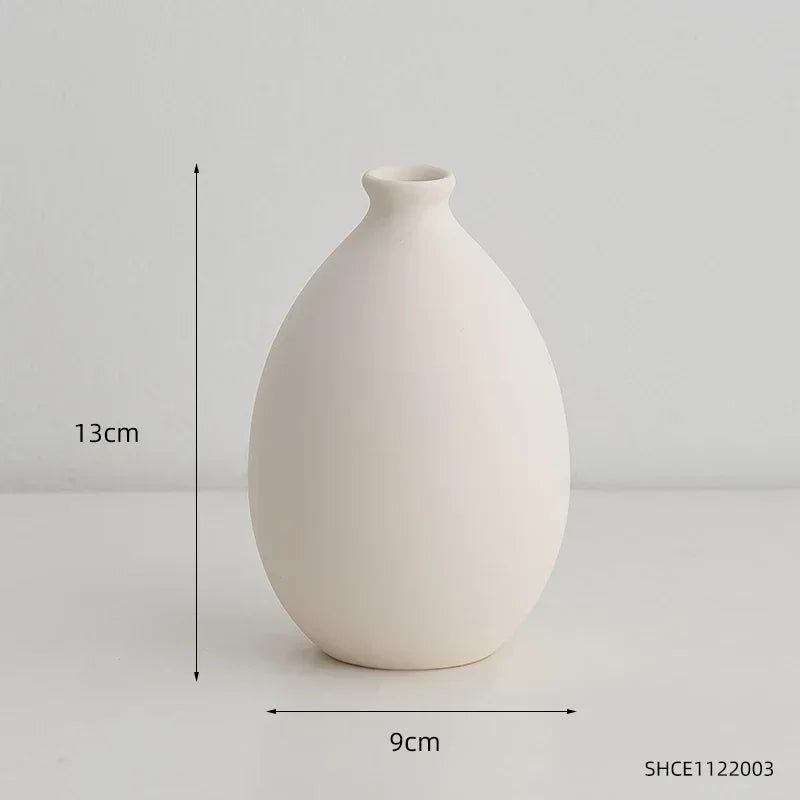 vase en céramique pour décoration florale nordique élégante - vue 9 sur 11