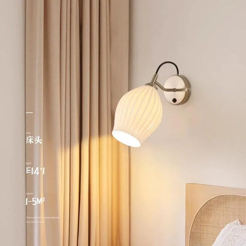 Design-Wandleuchte aus Keramik im Art-Déco-Stil für elegante Beleuchtung - vue 2 sur 10