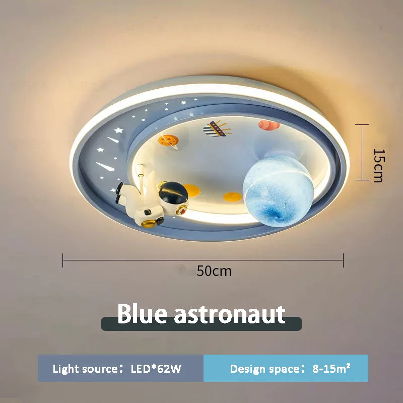 Deckenleuchte Kinderzimmer Astronaut und Einhorn Design Niedlich