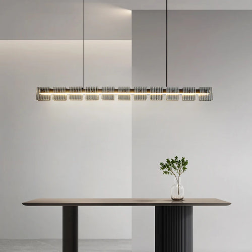 Moderne Pendelleuchte aus Edelstahl mit eleganter LED-Beleuchtung - vue 2 sur 9