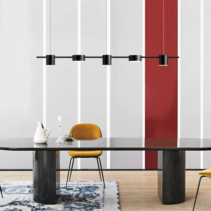 plafonnier led suspendu design moderne idéal pour salon table cuisine - vue 4 sur 12