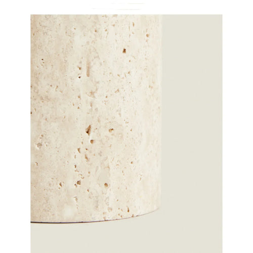 Wholesale Customized Natural Yellow Travertine Marble Stone Refillable Bathroom Liquid Dispenser, Lotions Soap Container - vue 6 sur 8