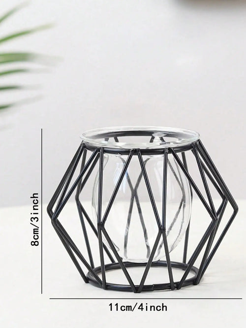 arrangement de fleurs transparent pour décoration intérieure avec plantes d'eau