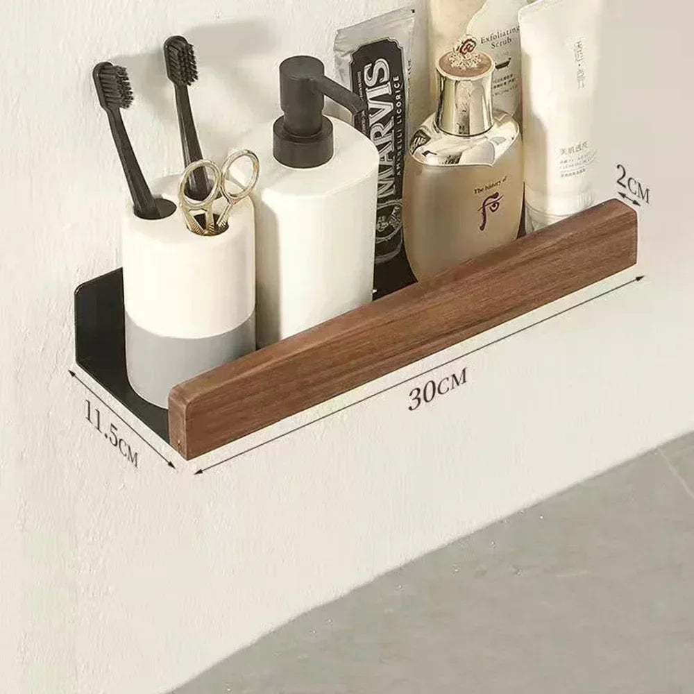 étagère en bois support d'angle sans perçage pour rangement - vue 14 sur 14