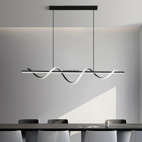 suspension LED rotative avec télécommande pour décoration intérieure
