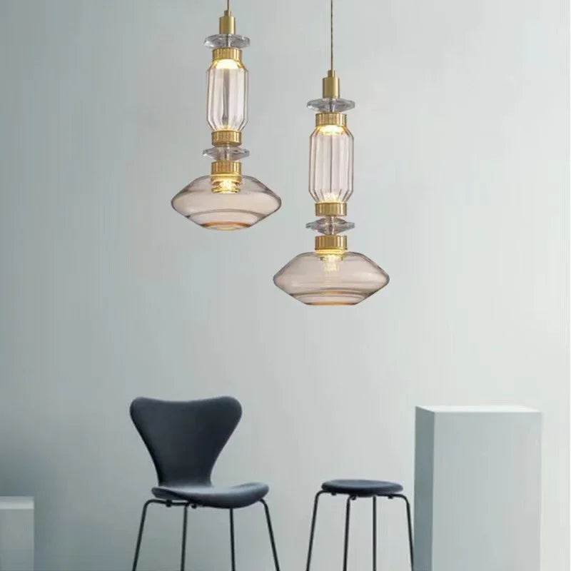 lustre en vitrail personnalisé pour décoration intérieure lumineuse - vue 4 sur 11
