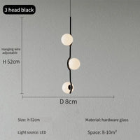 Lustre design plafond led or noir