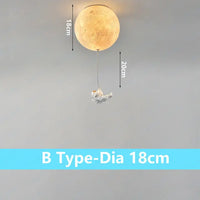 plafonnier lunaire décoratif avec astronaute idéal pour chambre