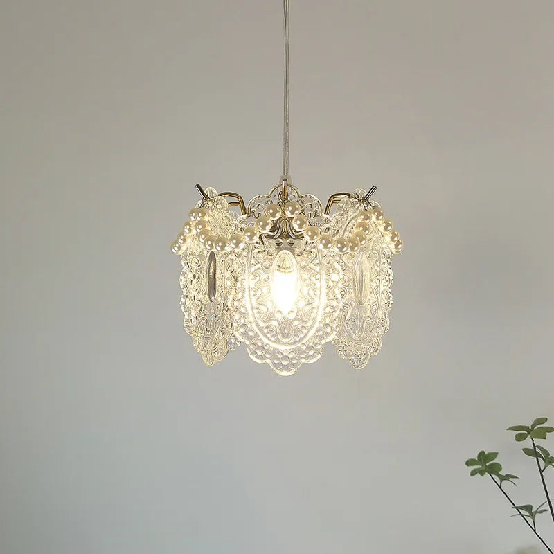 lustre léger en verre cristal pour éclairage moderne - vue 3 sur 30
