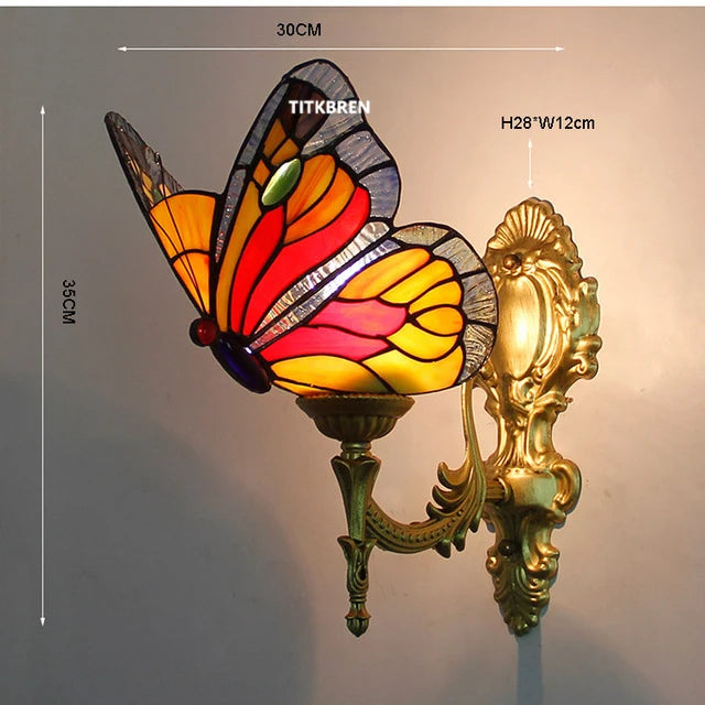 applique murale baroque en verre teinté à fleurs turques - vue 17 sur 18