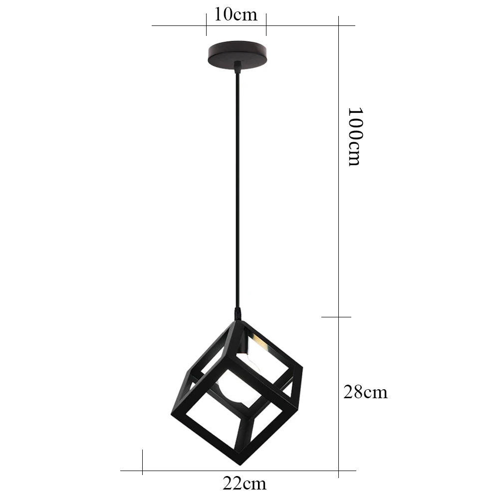 suspension rétro industrielle style loft vintage pour intérieur - vue 13 sur 30