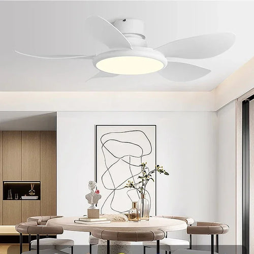 ventilateur de plafond moderne avec lumière led et télécommande
