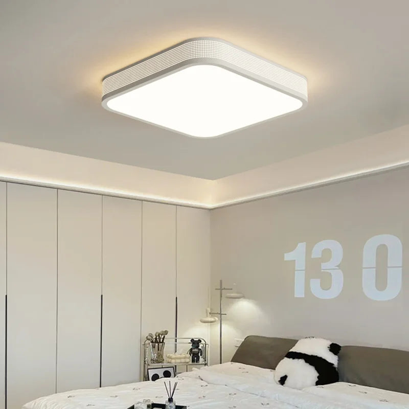 qiyimei led plafonnier style cercle carré pour décoration maison