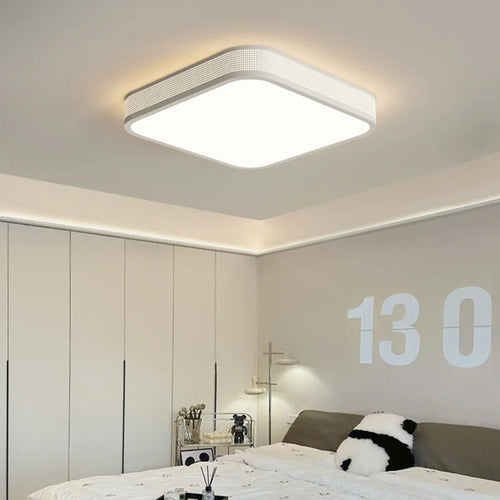 qiyimei plafonnier led style cercle carré décoratif - vue 3 sur 22
