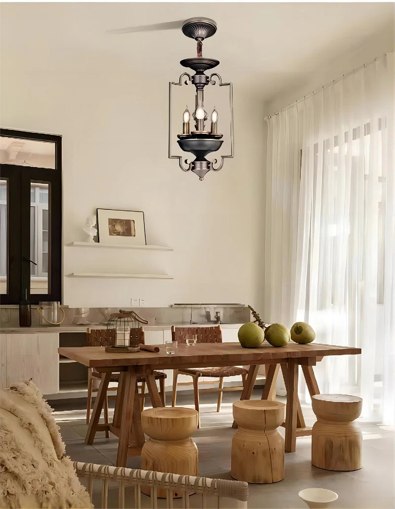 plafonnier led multi-têtes style industriel rétro américain décoratif - vue 5 sur 9