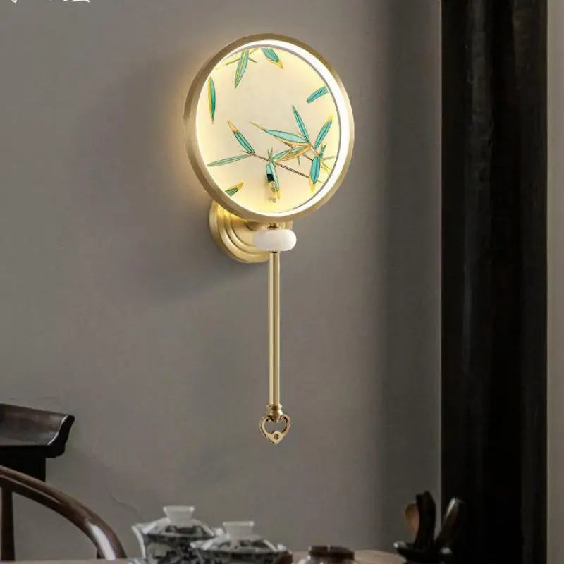 applique murale rétro en cuivre émaillé pour éclairage intérieur et extérieur - vue 5 sur 8