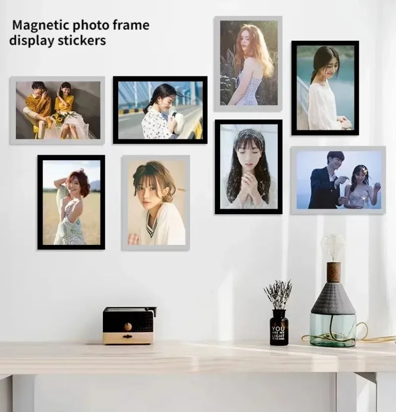 cadre photo magnétique rectangulaire moderne en plastique - vue 9 sur 9