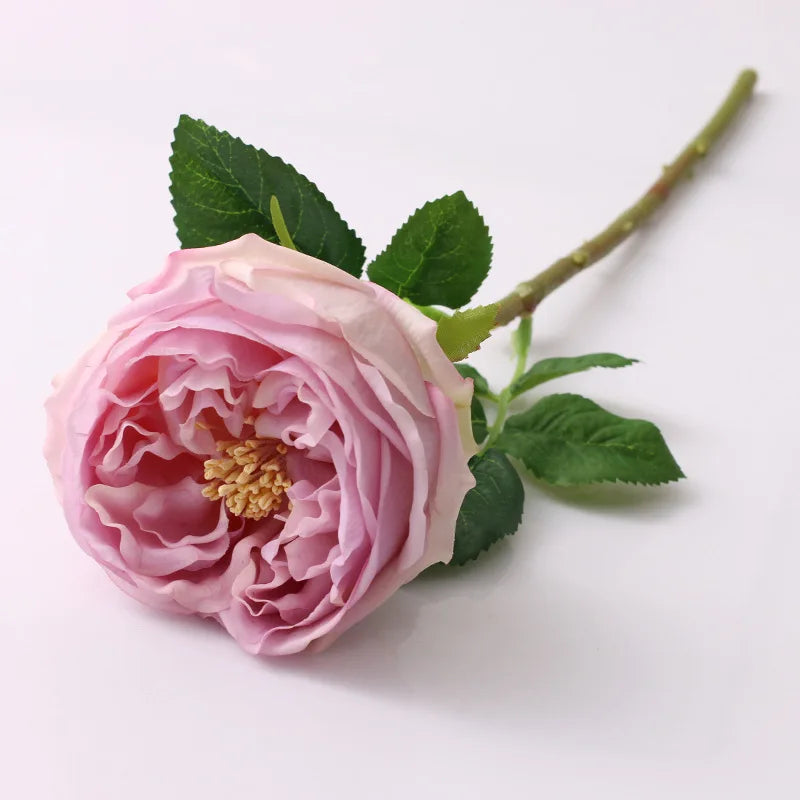 rose de thé artificielle en latex pour décoration et événements - vue 7 sur 11