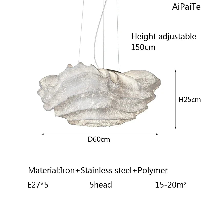 suspension led en acier inoxydable design nordique moderne décoratif intérieur