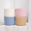 paniers de rangement en corde de coton pour jouets et objets divers