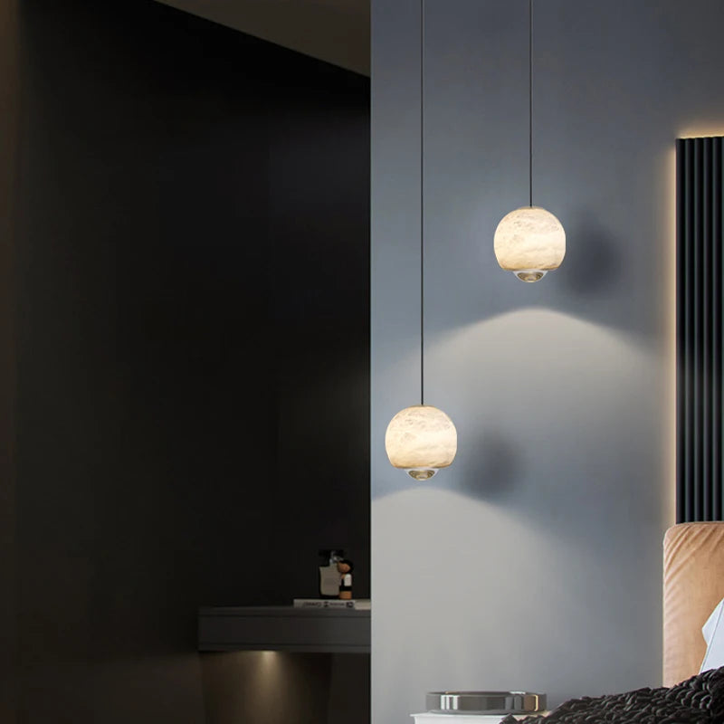 Suspension en marbre design moderne décoratif de luxe - vue 4 sur 7